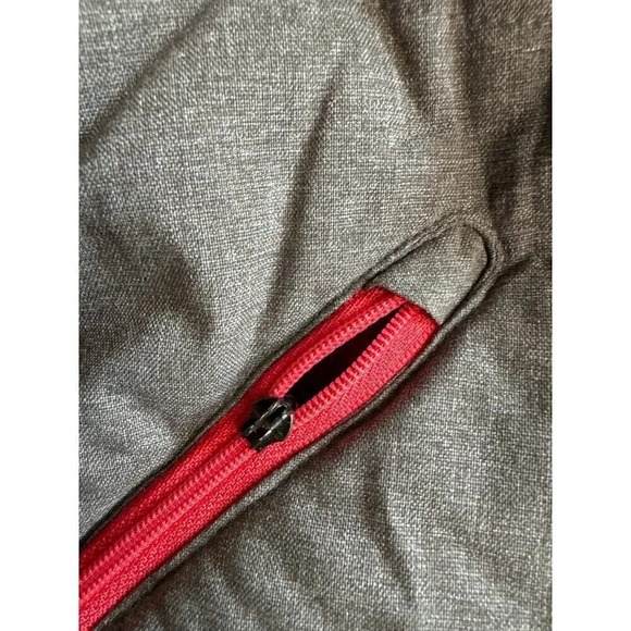 Reversible Plaid Vest Gray Sleeveless Puffer Jacket Quilted Outerwear Layering - Picture 12 of 13